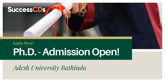 Adesh University PhD Admission 2021