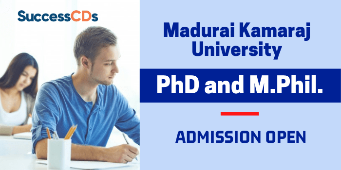 Madurai Kamaraj University PhD and M.Phil Admission 2021