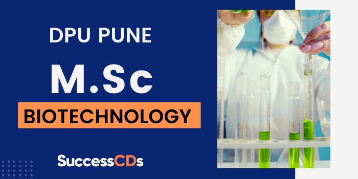 DPU Pune MSc Biotechnology Admission