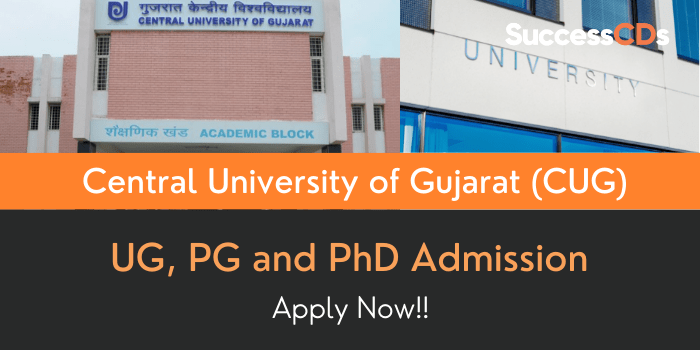 Central University of Gujarat Admission 2021