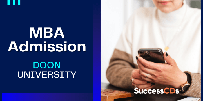 Doon University MBA Admission 2021