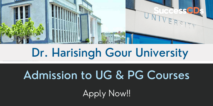 Dr. Harisingh Gour University Admission 2021