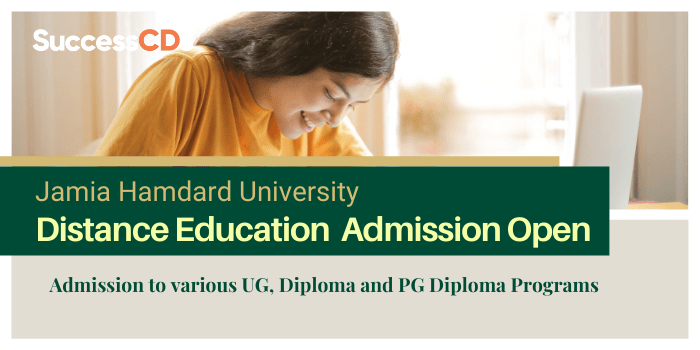  Jamia Hamdard University Distance UG, Diploma, and PG Diploma Admission 2021
