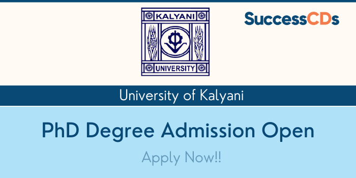 University of Kalyani PhD Program Admission 2021