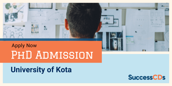 University of Kota PhD Program Admission 2021