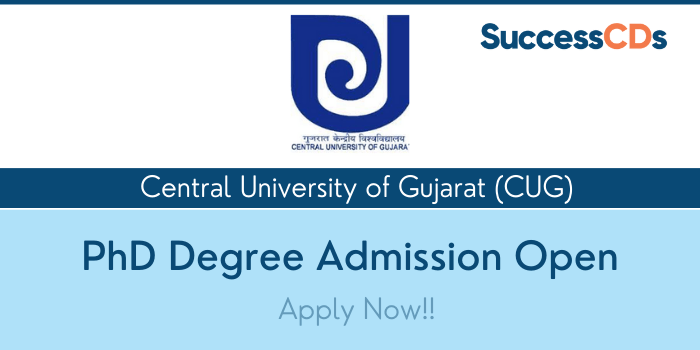 Central University of Gujarat PhD Admission 2021