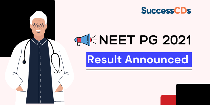 NEET PG 2021 result announced