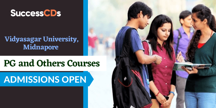 Vidyasagar University PG Courses Admission 2021