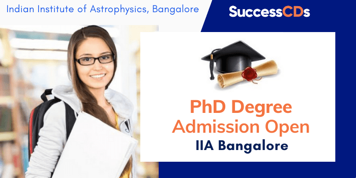 IIA Bangalore PhD Admission 2022