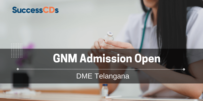 DME Telangana GNM Admission 2021