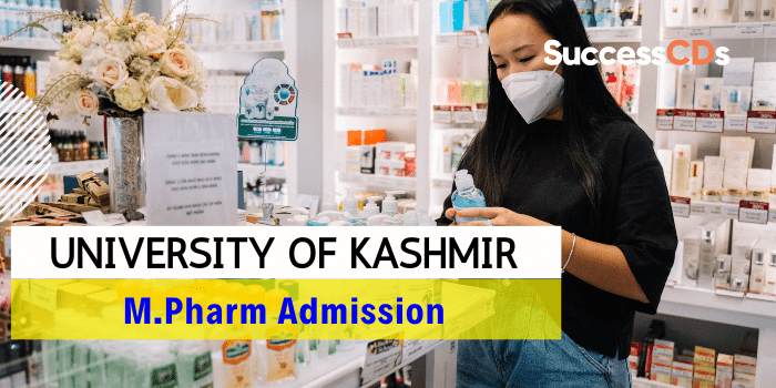 University of Kashmir M.Pharm Admission