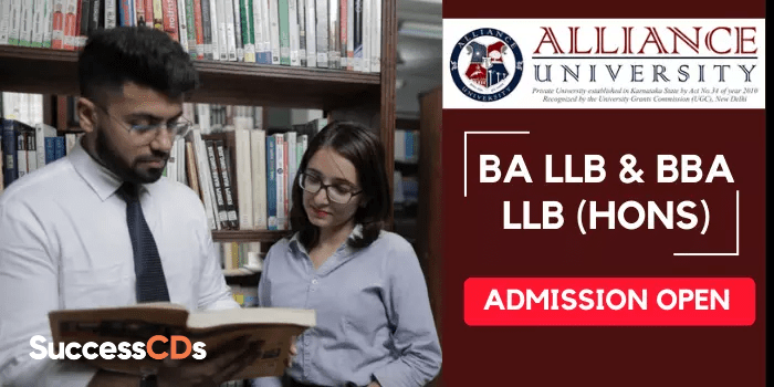 Alliance University BA LLB and BBA LLB 2022