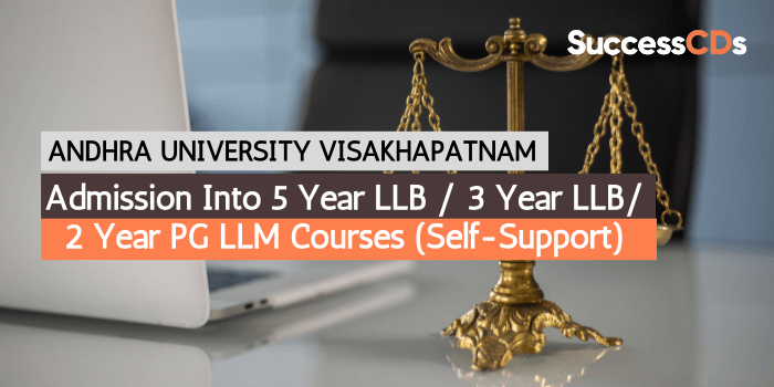 Andhra University Admission LLB-LLM 2022