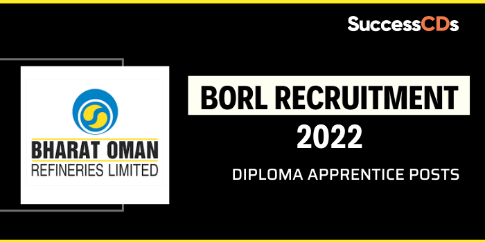 BORL Recruitment 2022 for Engineering Diploma Apprentice