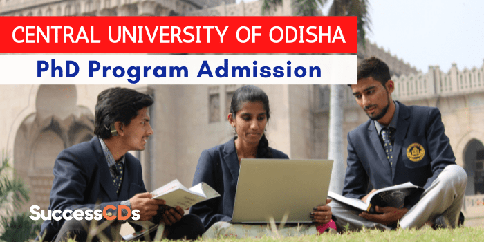 Central University of Odisha PhD Admission 2022