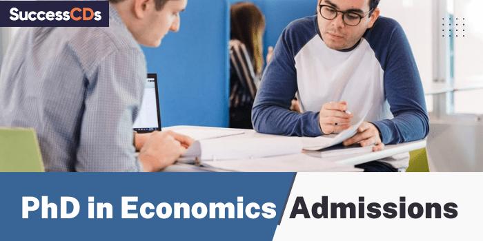 PhD in Economics Admission