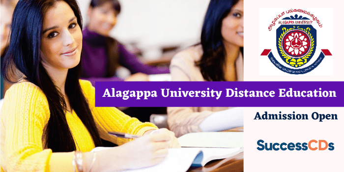 Alagappa Univeristy Distance Education Admission 2022