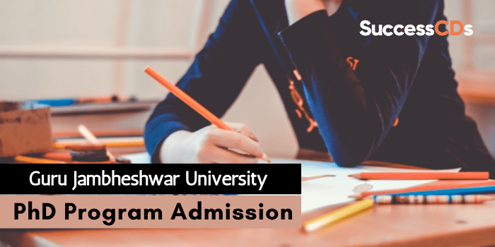 Guru Jambheshwar University PhD Admission 2022