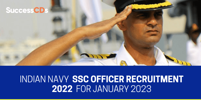 Indian Navy SSC Officer Recruitment for January 2023