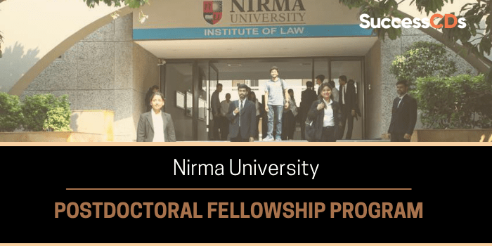 Nirma University Postdoctoral Fellowship