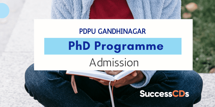 PDPU PhD Admission 2021
