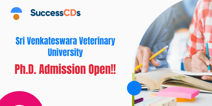 Sri Venkateswara Veterinary University PhD Adm 2022