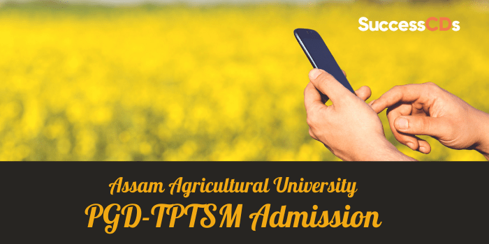 assam agriculture univeristy pg diploma admission