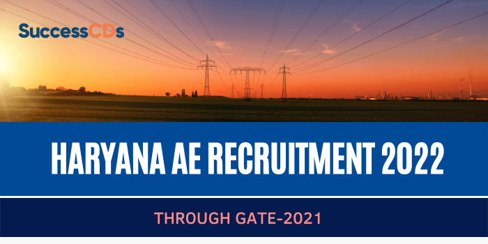 Haryana AE Recruitment 2022 - 62 Posts in through GATE- Notification
