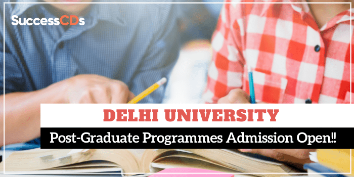 delhi university pg admission