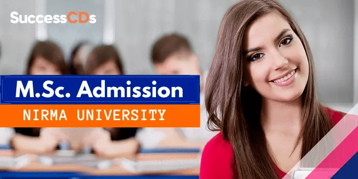 nirma university msc admission