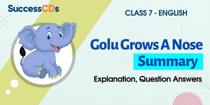 Golu Grows a Nose Summary Class 7, Explanation, Question Answers