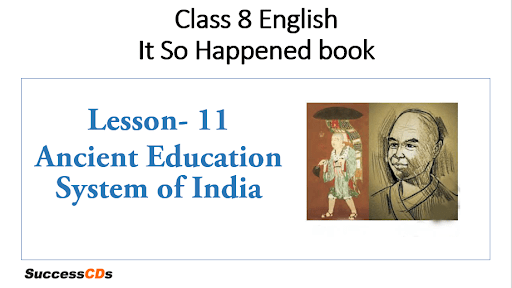  ancient education system of india Class 8 