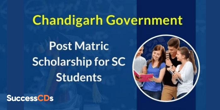 Chandigarh Government Post Matric Scholarship for SC Students