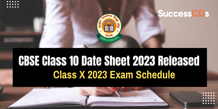 CBSE Class 10 Date Sheet 2023 Released
