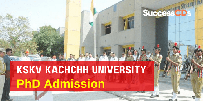 KSKV Kachchh University PhD Admission