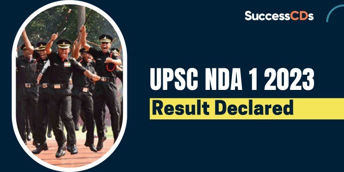 UPSC NDA 1 2023 Result declared