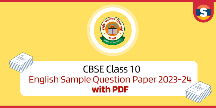 CBSE Class 10 English Sample Question Paper 2023-24