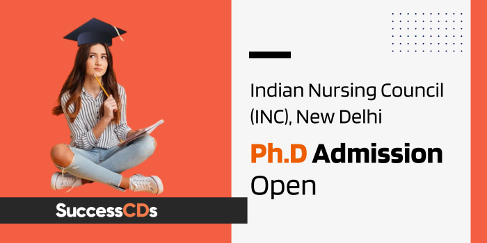 Indian Nursing Council PhD Admission