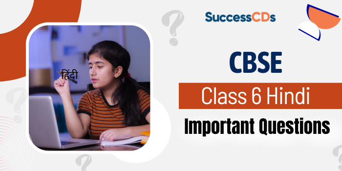CBSE Class 6 Hindi Important Questions