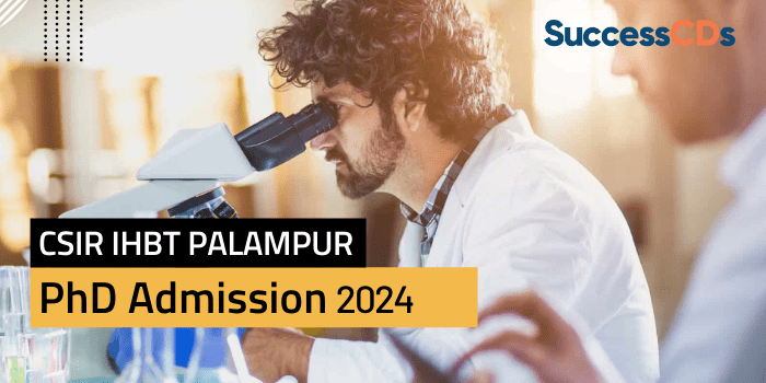 CSIR IHBT Palampur PhD Admission 2024