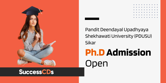 PDUSU Sikar PhD Admission