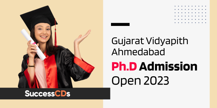 Gujarat Vidyapith PhD Admission 2023