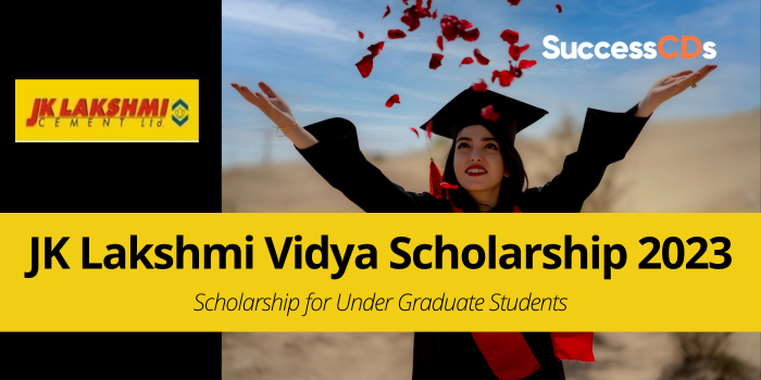 JK Lakshmi Vidya Scholarship for Under Graduate Students 2023-24.