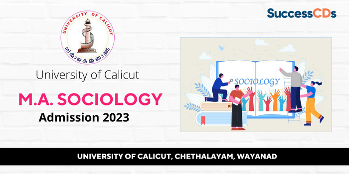 University of Calicut MA Sociology Admission 2023