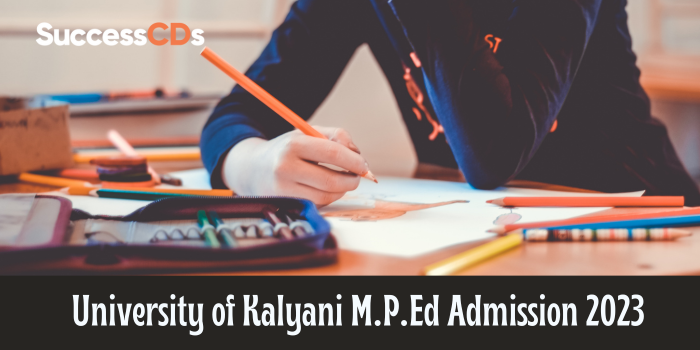 University of Kalyani M.P.Ed Admission 2023