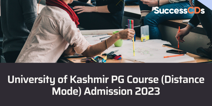 University of Kashmir PG Course Distance Mode Admission 2023