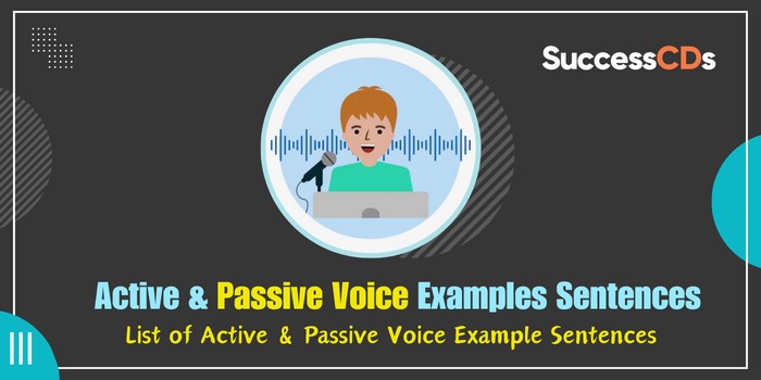 Active and Passive Voice Example Sentences