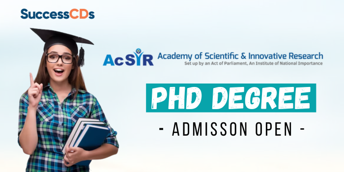 AcSIR Admission PhD Notification