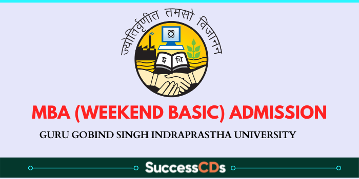 GGSIPU MBA (Weekend Basic) Admission 2024