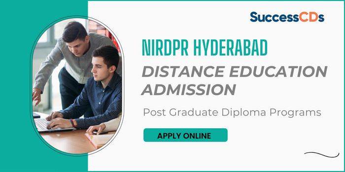 NIRDPR Distance Education Admission 2024 for PG Diploma Courses